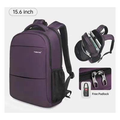 (Purple, 15.6inch) Tigernu Anti Theft 15.6inch Laptop Backpack For Women