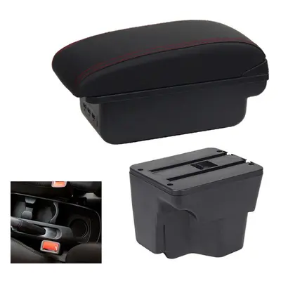 (black,red) For Kia Rio K2 Car Armrest Box Center Centre Console Storage Accessories Interior De