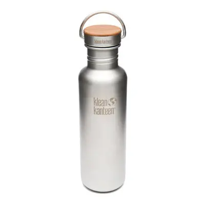 Klean Kanteen Classic Reflect 800ml Bottle with Bamboo Cap (Brush Stainless)