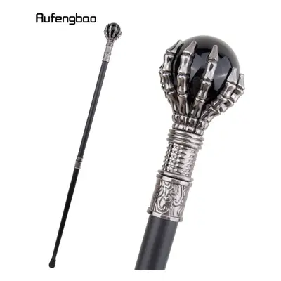 (as the picture) Black Glass Ball Steampunk Walking Cane Fashion Decorative Walking Stick Gentle