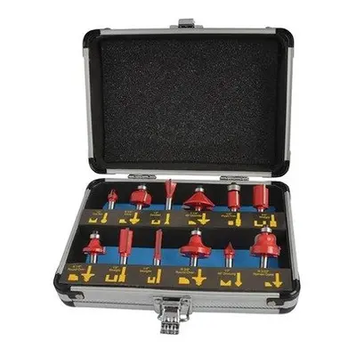 Faithfull FAIRBS12 Router Bit Set of TCT 1/4in Shank