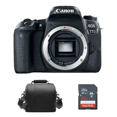 Canon EOS 77D Camera Body, Bag & SD Card Bundle