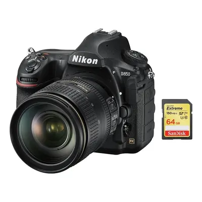 NIKON D850 KIT AF-S 24-120MM F4G ED VR + SanDisk Extreme 64G SD card