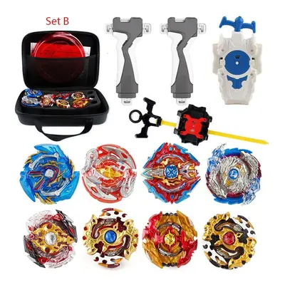 (Set B) 8pc/Set Burst Beyblade With Launcher Portable