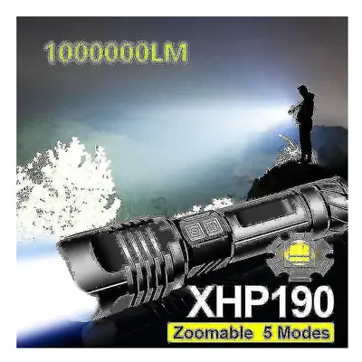 (XHP50A1) Lm Super Xhp190 Powerful Led Flashlight Xhp90 Led Torch Usb Rechargeable Tactical Flas