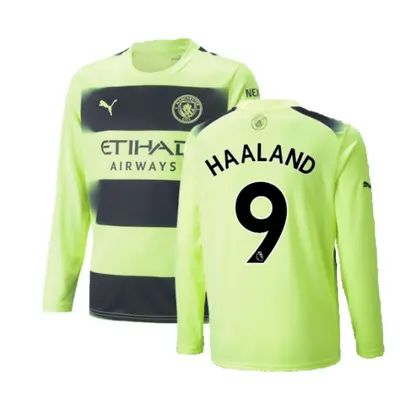 (XXL) Man City Long Sleeve Third Shirt (HAALAND 9)