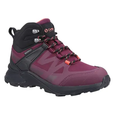 (Red, (Adults')) Cotswold Horton RPET+Mesh Women's Burgundy Hiking Boots