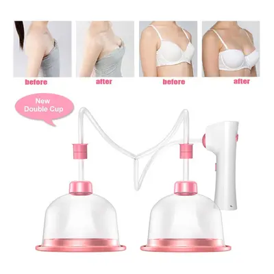 Breast Enlargement Small Vacuum Pump Multifunctional Double Cup