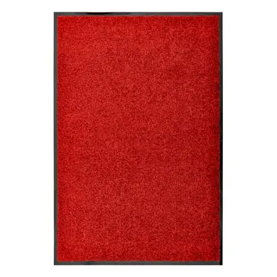 vidaXL Doormat Washable Red Home Garden Barrier Entrance Rug for Front Door