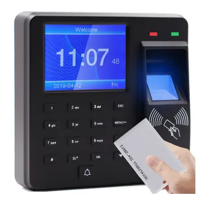 Biometric Fingerprint Attendance Machine Time Clock Employee Check In Out Device