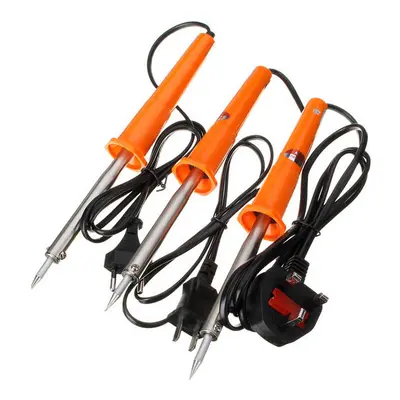 (UK Plug) 60W Adjustable Electric Temperature Gun Welding Soldering Iron Solder Tool