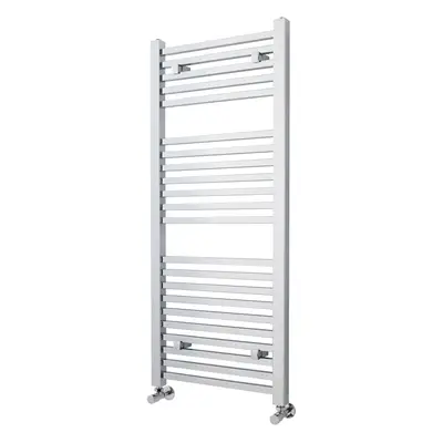 Heated Vertical Towel Ladder Rail with Square Rails - BTU - 1200mm x 500mm - Chrome