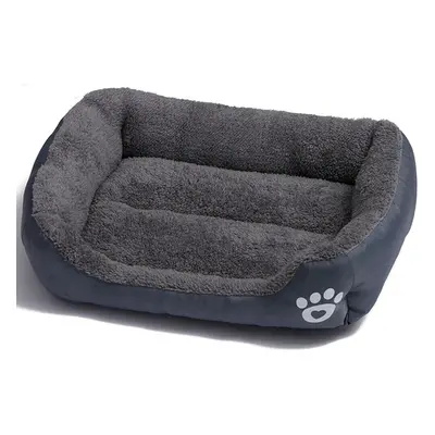 (L, Grey) Dog Bed For Small Medium Large Pets Cat Puppy Bed Washable Soft Comfy Calming