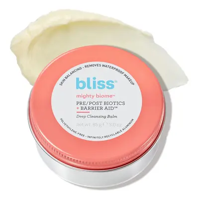 Bliss Mighty Biome Deep Cleansing Balm - 3.0 Oz - Dissovlves Waterproof Makeup & Impurities - Pr