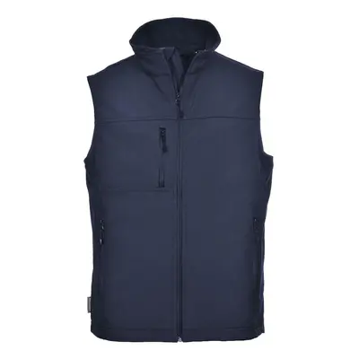 (S, Navy) Portwest Mens Softshell Body Warmer