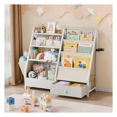 Kids Bookshelf and Toy Storage - Kids Book Shelf for Kids Rooms