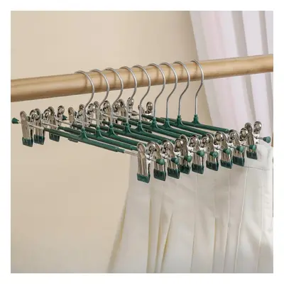 (green, Pack of 20) Trouser Clips For Home Use, Plastic Dipped Stainless Steel Non-slip Seamless