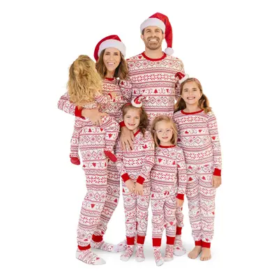 The Children's Place Group 1-Family Matching Christmas Pajama Sets Cotton Fairsile-Red