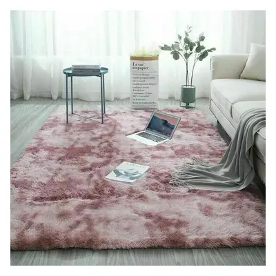 (Pink, 160x230cm) Fluffy Rugs Anti-Slip Large SHAGGY RUG Super Soft Mat Living Room Bedroom Carp