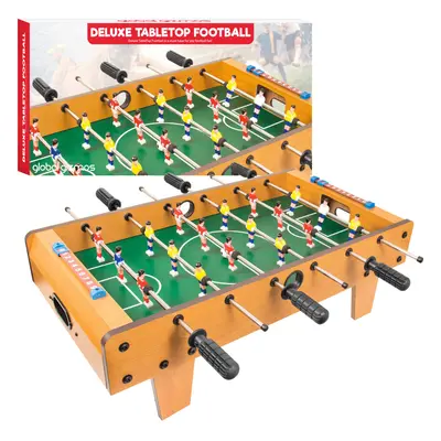 Global Gizmos Deluxe Table Top Football/Foosball Game | Retro Fun