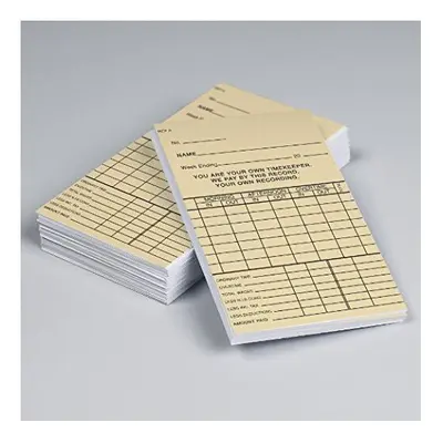 Time Clock Cards [Pack of 1000] - W85xH140mm