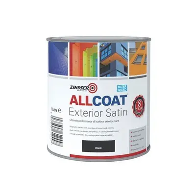 Zinsser ZN7200003D1 ALLCOAT Exterior Black litre