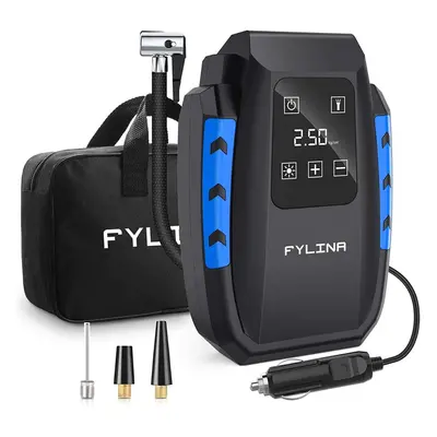 FYLINA Updated Touch Screen Tyre Inflator, 12V 150PSI Digital Air Compressor Tyre Pump with 35L/