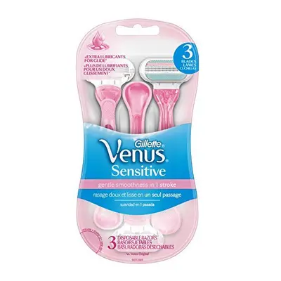 Gillette Venus Sensitive Womens Disposable Razors - Pack