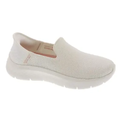 Skechers Women's Hands Free Slip-Ins Go Walk Flex-Relish Sneaker Off White 6.5 Wide