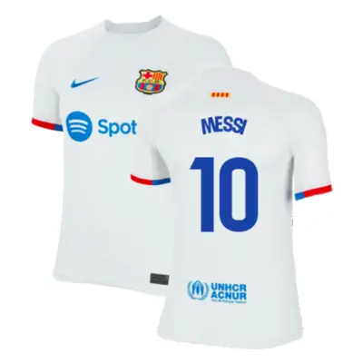 (XLB) Barcelona Away Shirt (Kids) (Messi 10)