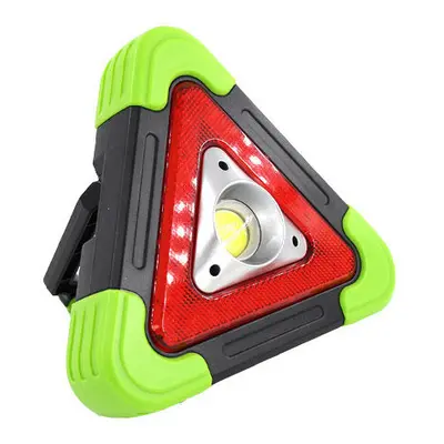 (Green) LED COB USB Solar Work Light Caution Lamp Modes Outdoor Camping Emergency Lantern