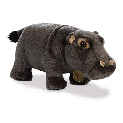 Aurora, 26289, MiYoni Hippopotamus, 10.5In, Soft Toy, Grey