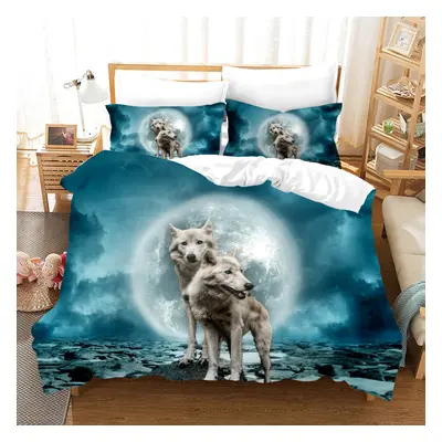 (Style 33, Double(200X200CM/3PCS)) Wolf Kids Bedding Single Double King Duvet Cover