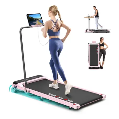 BLACK LORD Treadmill Walking Pad Incline Foldable handrail Pink