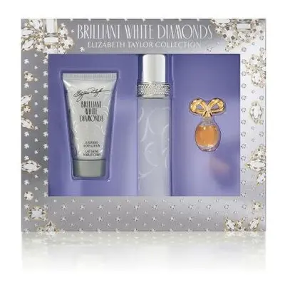 Brilliant White Diamonds Pcs Set: 1.7 Eau De Toilette Spray + 1.7 Body Lotion + 0.12 Oz Parfum