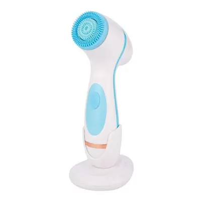 (Blue) Electric Facial Cleansing Brush in Silicone Face Brush Deep Cleansing Washing Brush Facia