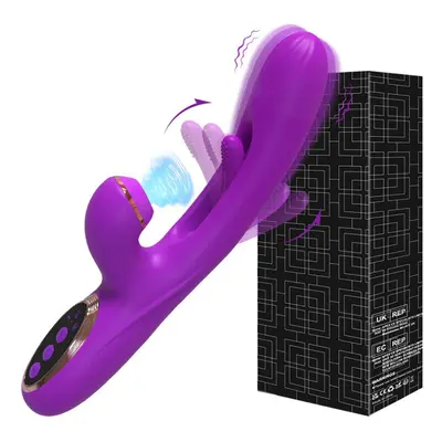 (purple, B) Tapping Flapping Vibrator For Women Clitoris Clit Sucker Stimulator Powerful Sex Toy