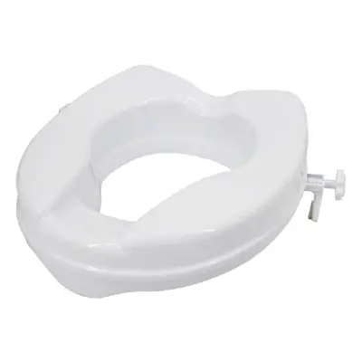 (white, 2in without Lid) Raised Toilet Seat With Lid Lbs Heavy Duty Elevated Toilet Seat With Ti