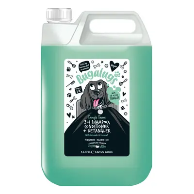 BUGALUGS Dog Shampoo Tangle Tame in Avocado & Coconut dog grooming shampoo Litre 5L For Professi