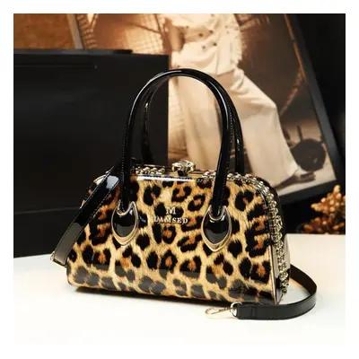 (as the picture) New Fashion Genuine Patent Leather Bag