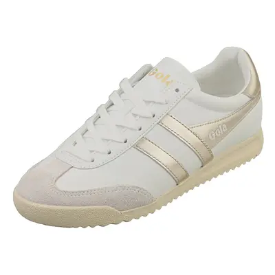 (8) Gola Torpedo Mirror Womens Fashion Trainers in White Gold