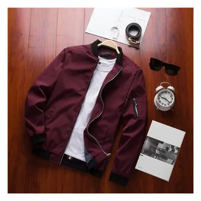 (red, 5XL) M-8xl New Men&apos;s Large Size Jacket Thin Section Slim Fashion Casual Jacket Spring