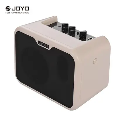 (white, US Plug) Joyo Ma-10b Mini Portable Electric Bass Amplifier Speaker 10watt Amp Normal/dri