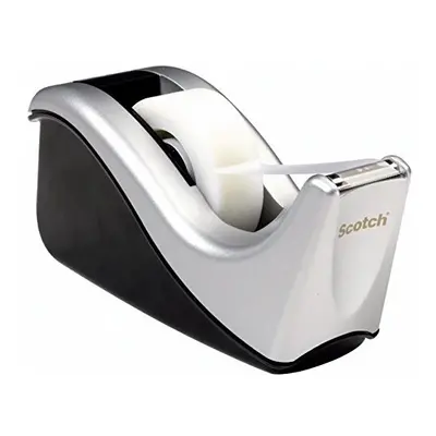 Desktop Tape Dispenser, Silvertech Two-Tone (C60-ST)