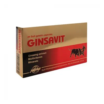 Ginsavit Soft Gelatin Capsules 24's, Improves General Body Functions