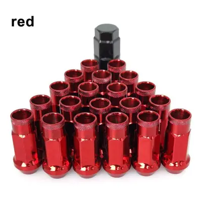 (red, M12x1.5) Pcs/set Lug Nuts M12x1.25 / M12*1.5 Open End Wheel Nuts,taper Acorn Seat Forged L