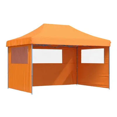 (orange, with sidewalls) vidaXL Foldable Party Tent Pop-Up with Sidewalls Patio Gazebo Canopy Sh