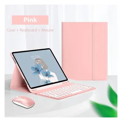 (pink, redmi pad 10.6) Keyboard Case With Mouse For Xiaomi Redmi Pad Se 11" Magnetic Tablet Keyb