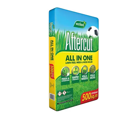 Westland Aftercut Lawn Fertiliser with Moss & Weed Killer 500mÂ² 17.5kg