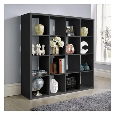 (4x4 Black) Home Source Cube Plus or Storage Shelving Unit